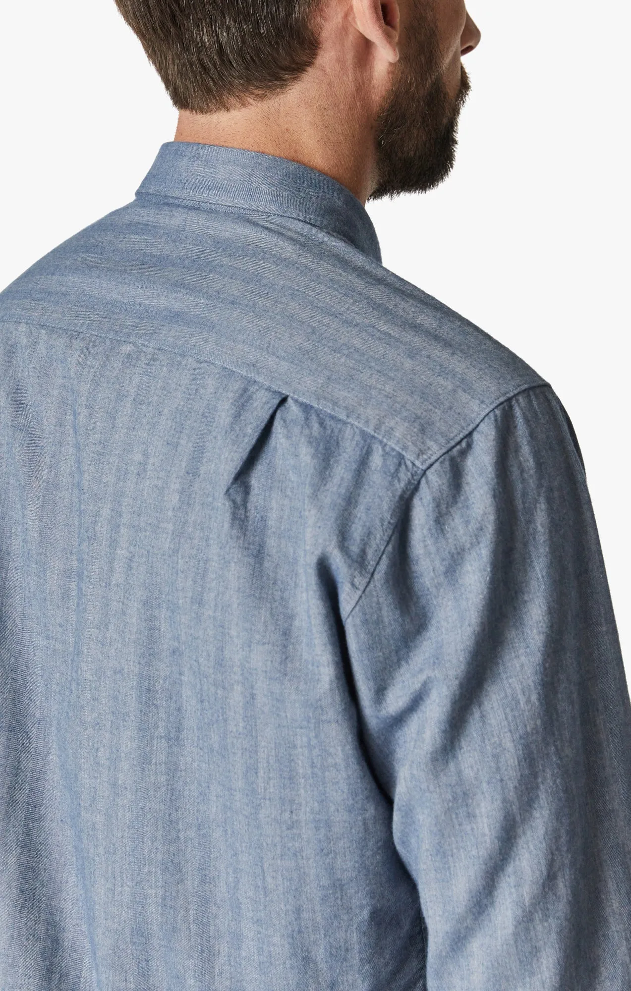 Herringbone Shirt In Blue