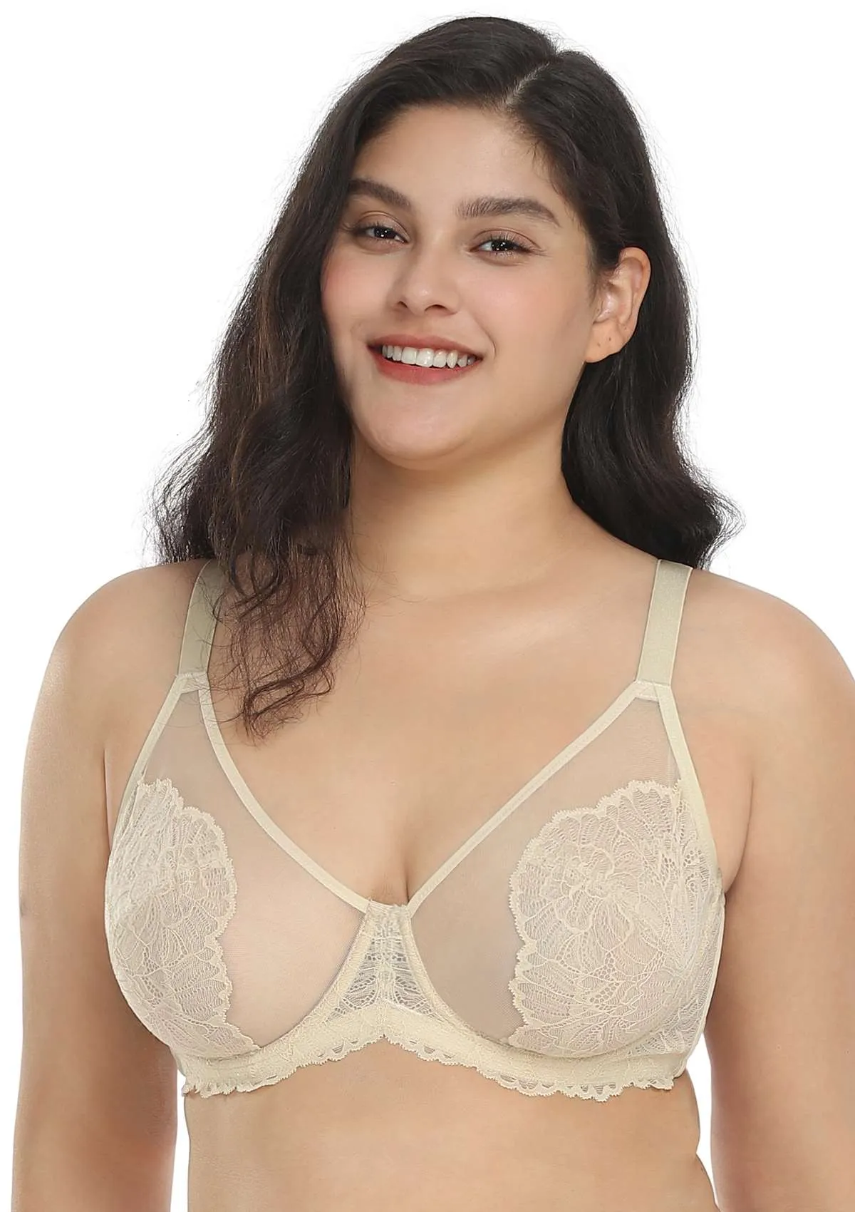 HSIA Blossom Yellow Unlined Lace Bra