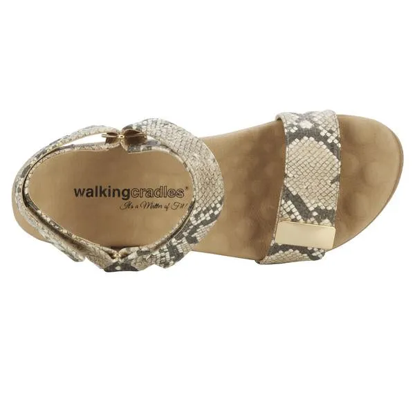 Hustle Sandal Snake Print B&B I Walking Cradles