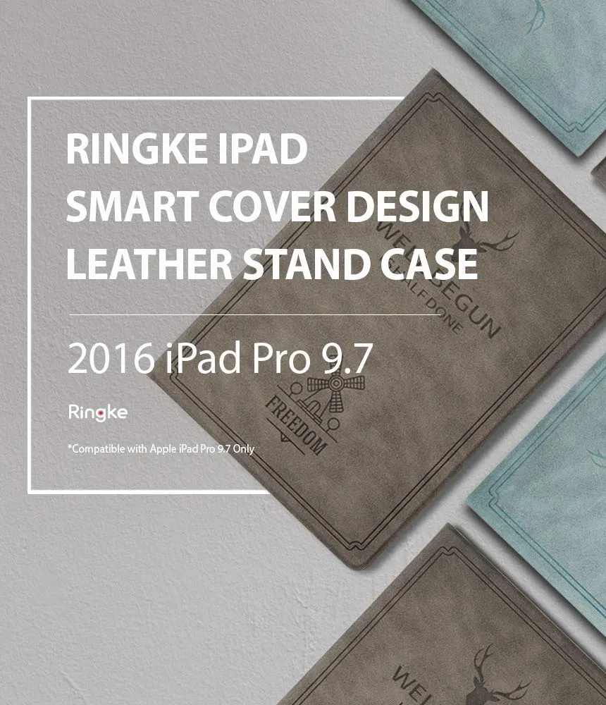 iPad Pro 2016 (9.7") Case | Smart Cover Design Leather Stand