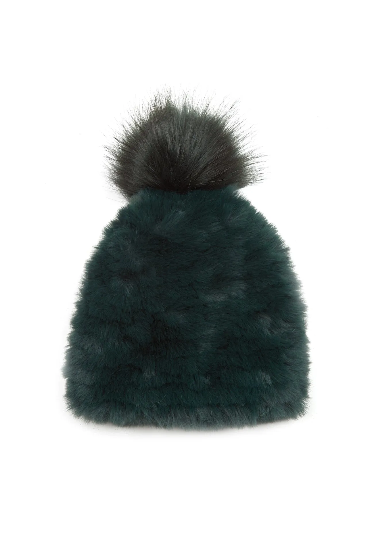 Jocelyn Faux Fur Pineapple Hat with Pom Pom - Multiple Colors!