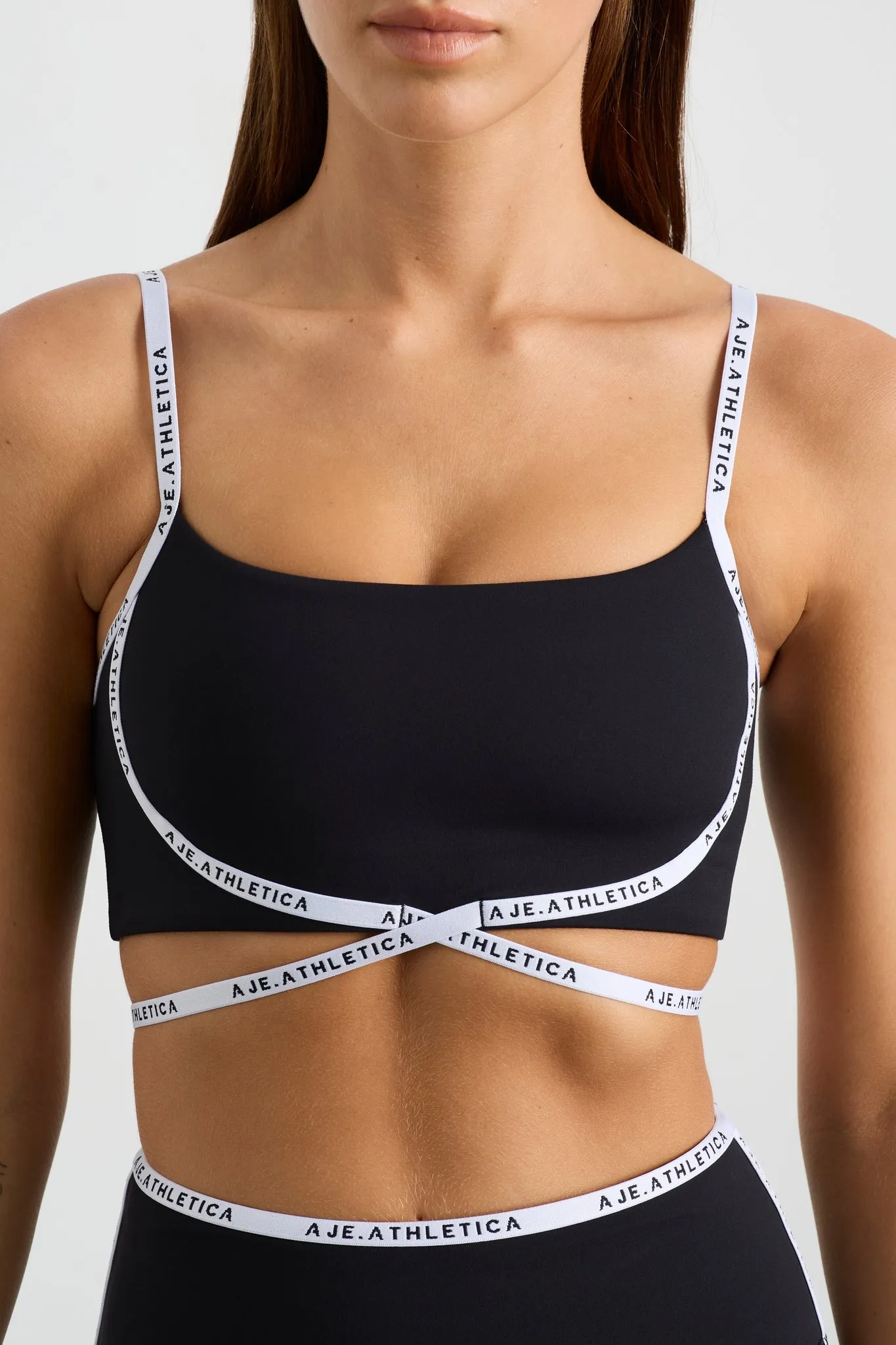 Logo Tape Crossover Bra 393