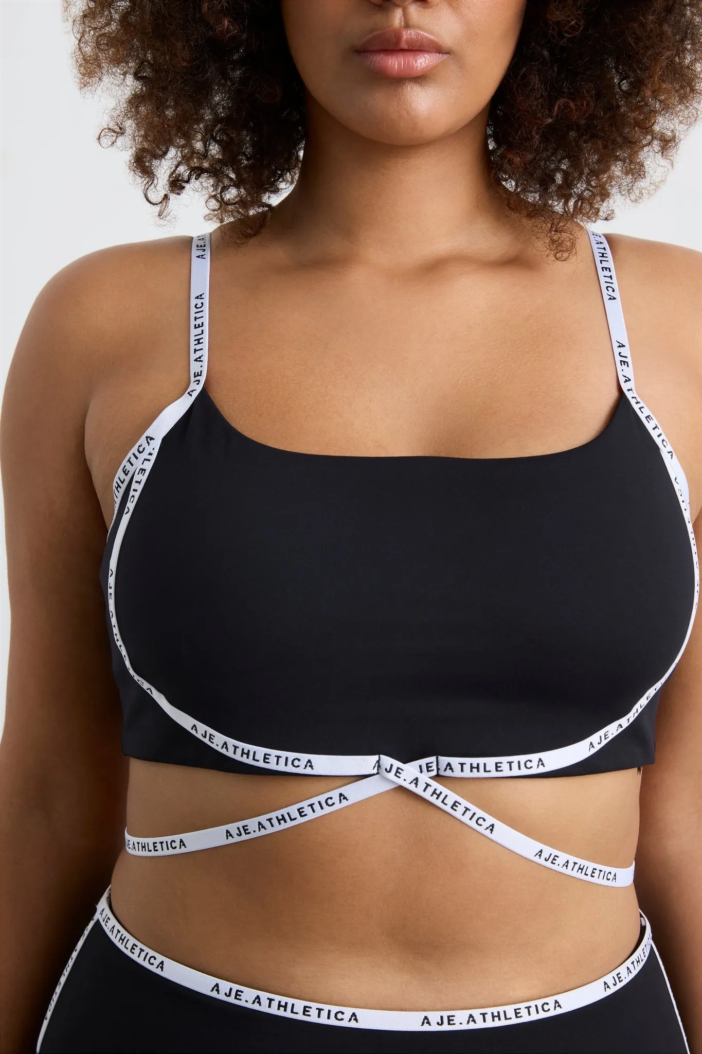 Logo Tape Crossover Bra 393