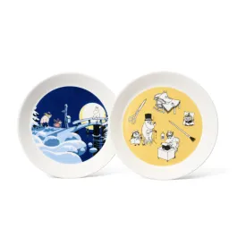 Moomin Collector's Edition Plates 2-pack 2022: Office & Winternight