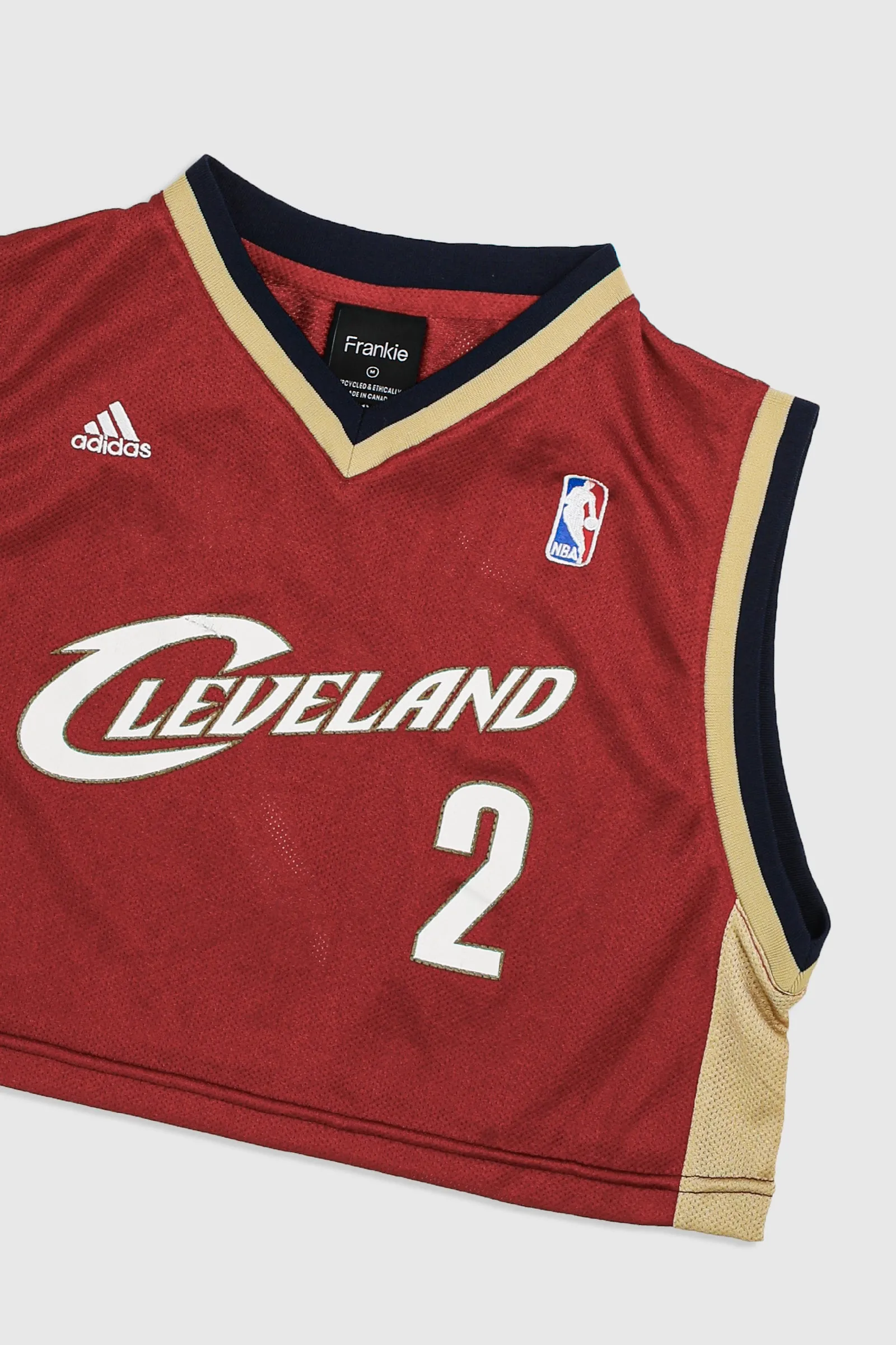 Rework Cleveland Cavaliers Crop Jersey - M