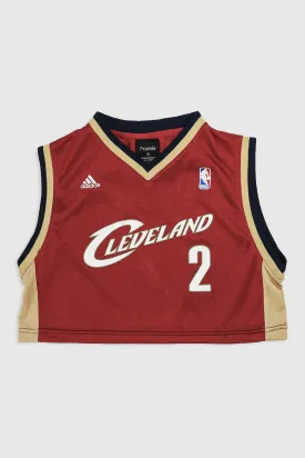 Rework Cleveland Cavaliers Crop Jersey - M