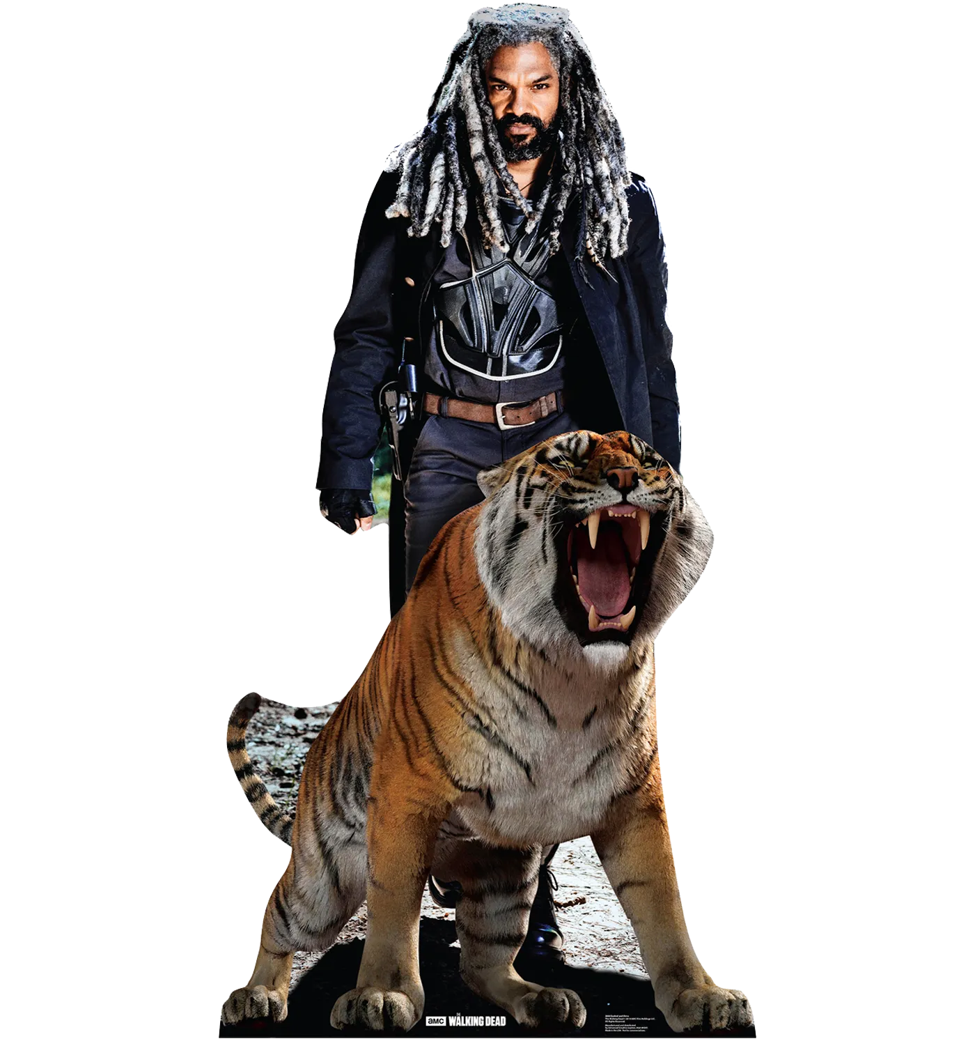 The Walking Dead Ezekiel and Shiva Cardboard Cut Out Standee