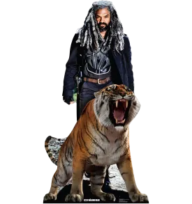 The Walking Dead Ezekiel and Shiva Cardboard Cut Out Standee