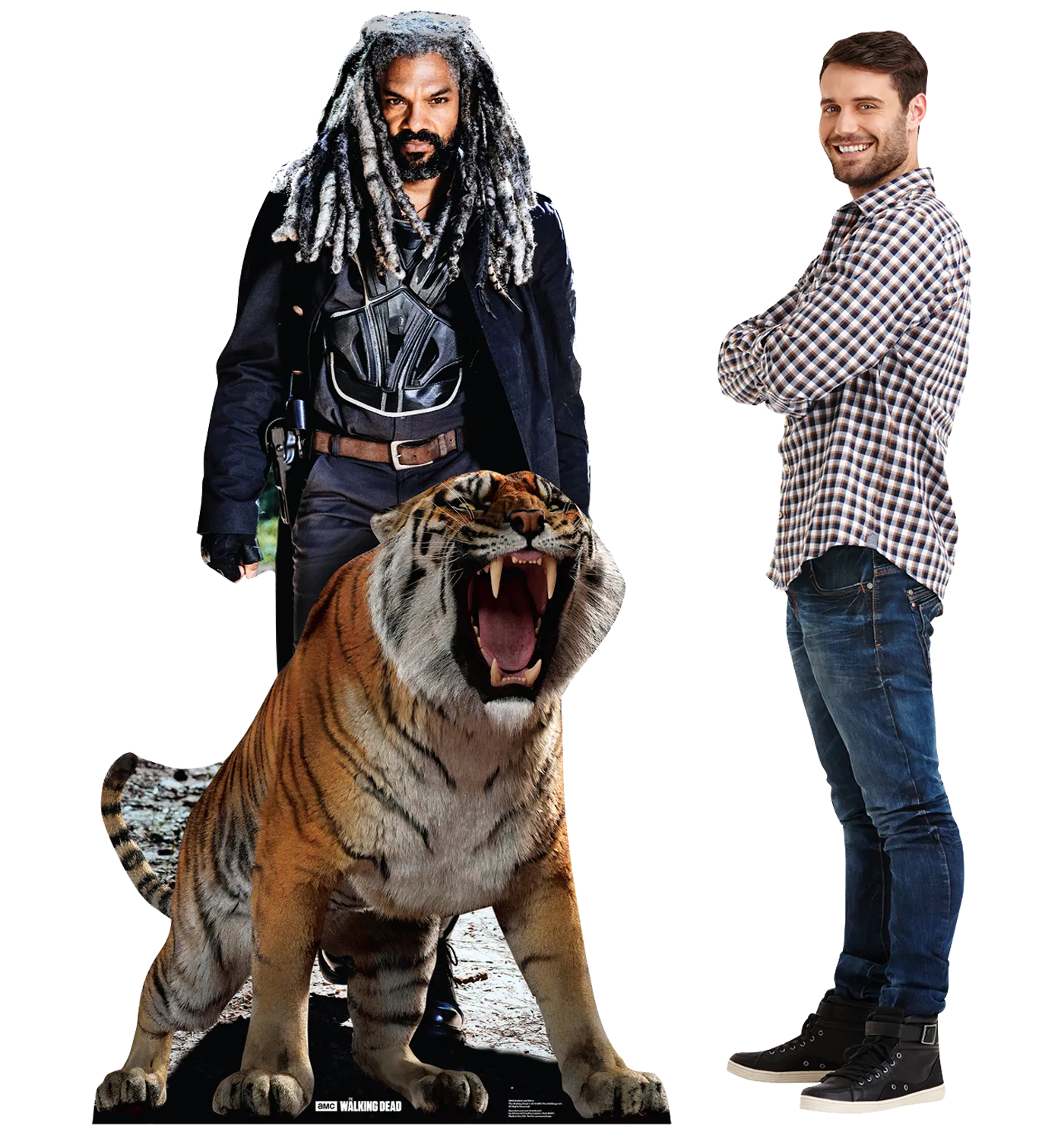 The Walking Dead Ezekiel and Shiva Cardboard Cut Out Standee