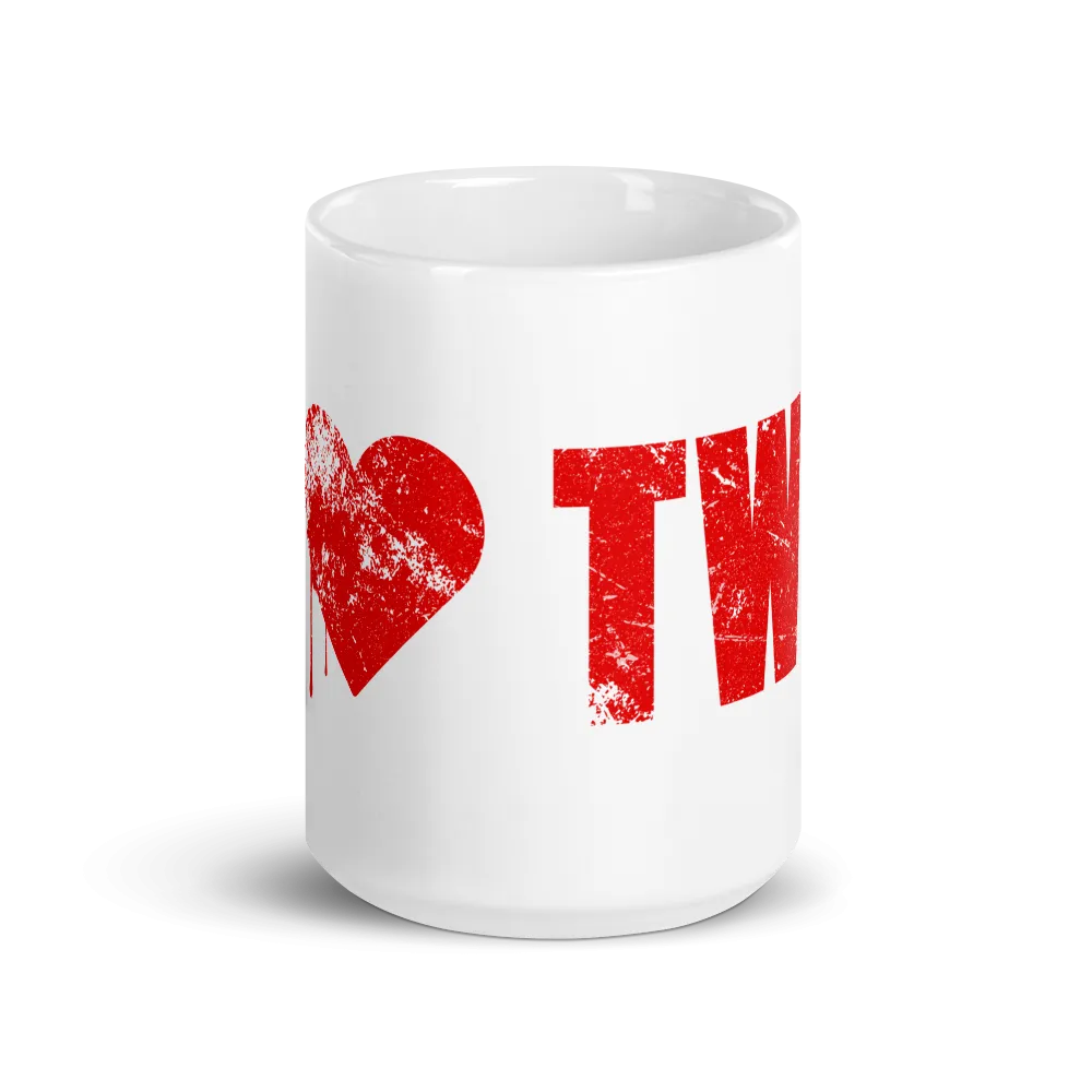 The Walking Dead I Heart TWD White Mug