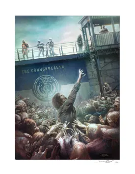 The Walking Dead  "The Breach" Watercolor Giclee by Brian Rood