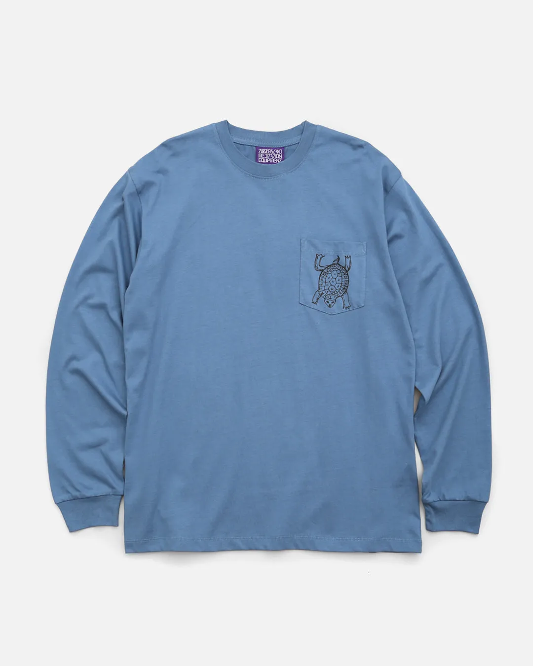 T.I.M.E Peace Pocket Longsleeve Tee - Indigo