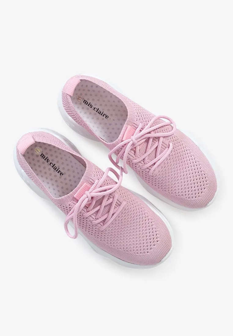 Turbo Mesh Chunky Streetwear Shoes - Pink