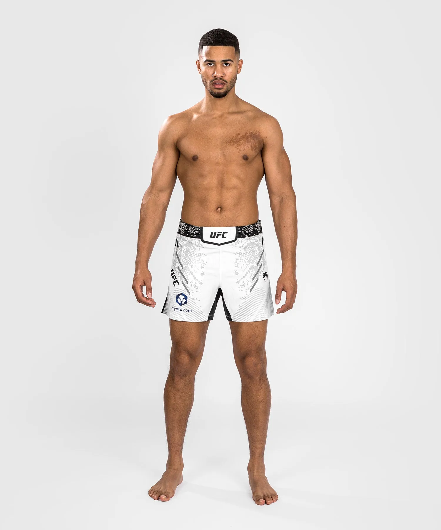 UFC Adrenaline by Venum Authentic Fight Night Men's Fight Short - Short Fit - White