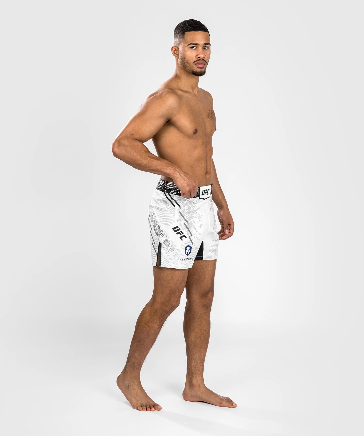 UFC Adrenaline by Venum Authentic Fight Night Men's Fight Short - Short Fit - White