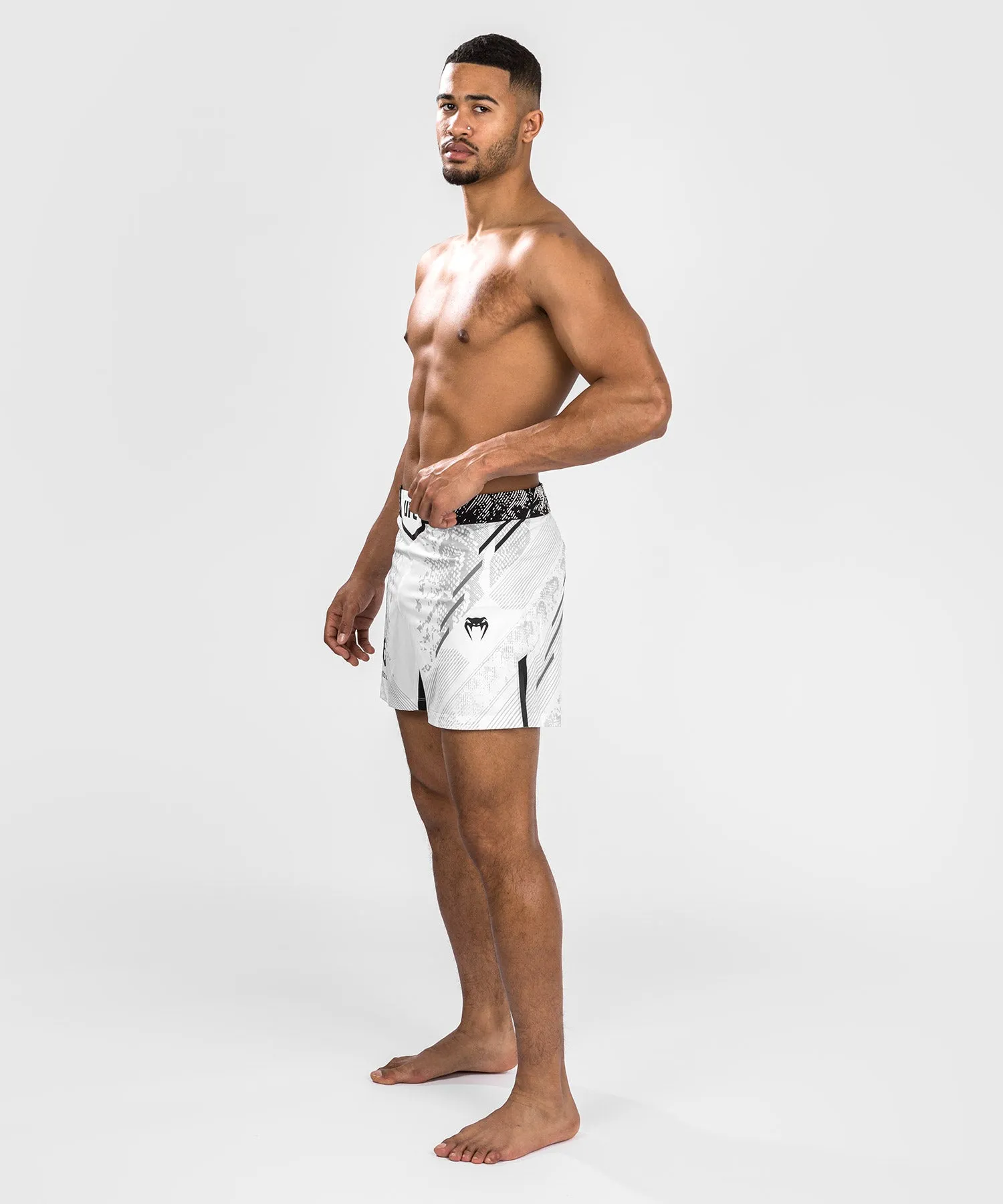 UFC Adrenaline by Venum Authentic Fight Night Men's Fight Short - Short Fit - White