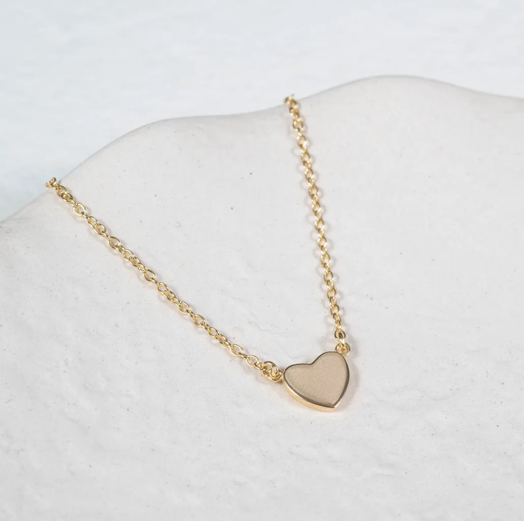 Verona Gold Vermeil Full Heart Necklace