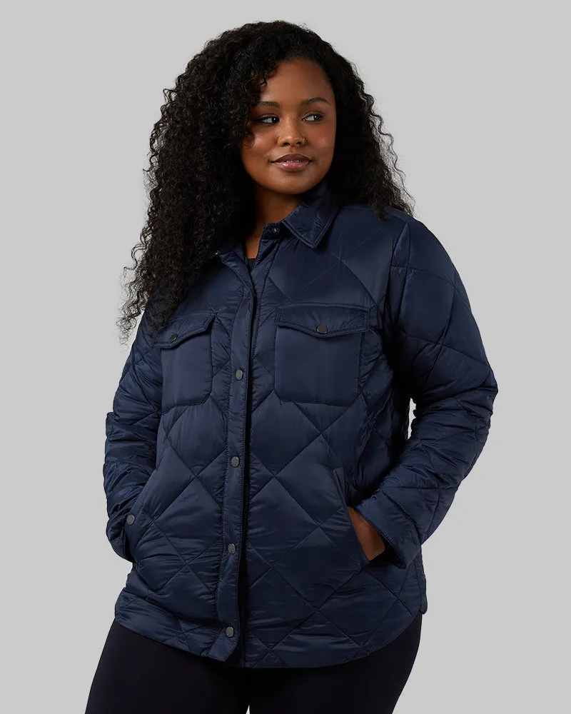 WOMEN'S LIGHTWEIGHT POLY-FILL SHIRT JACKET