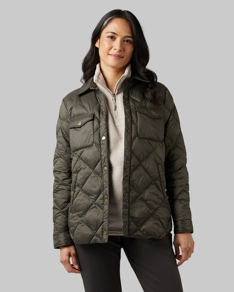 WOMEN'S LIGHTWEIGHT POLY-FILL SHIRT JACKET