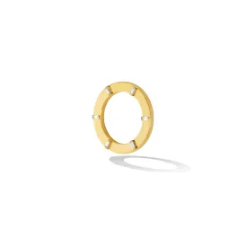 Yellow Gold Prime Stackable Ring with White Diamonds