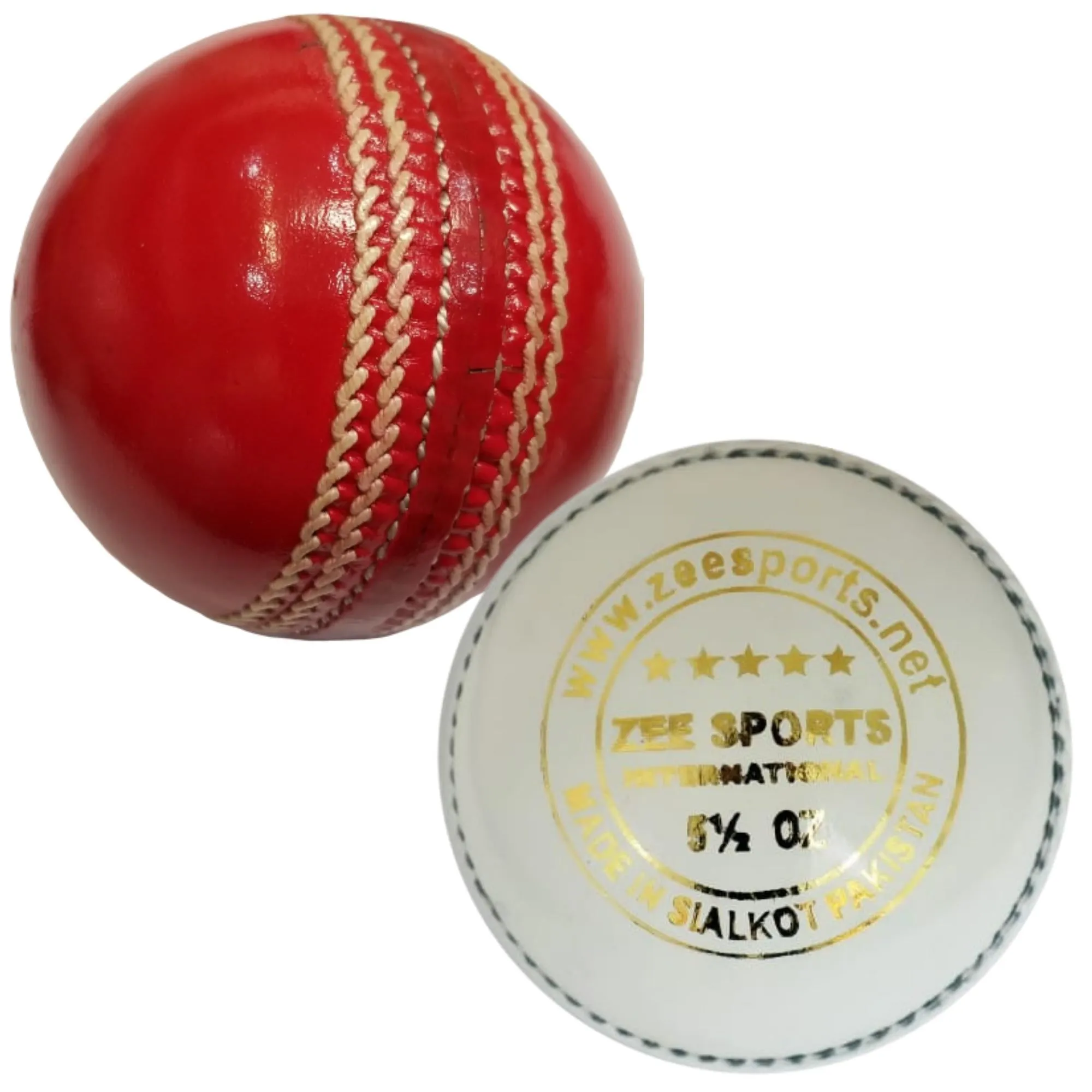 Zee Sports Cricket Ball Premier 5-Star, Red